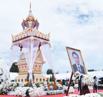 ງານຊາປະນະກິດສົບລະດັບຊາດ ສະຫາຍ ໄຊສົມພອນ ພົມວິຫານ ຈັດຂຶ້ນຢ່າງສົມກຽດ