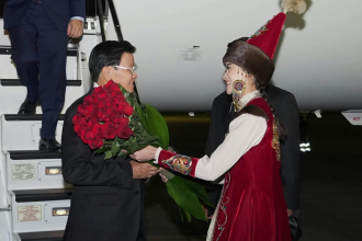 Lao President Arrives in Kazakhstan to Strengthen Bilateral Cooperation