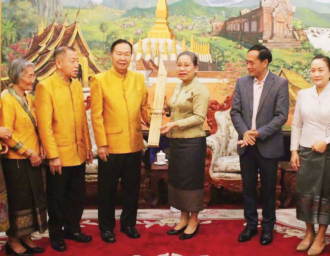 ລັດຖະມົນຕີ ວທ ຕ້ອນຮັບຄະນະບໍລິຫານສະມາຄົມສຽງແຄນລາວ