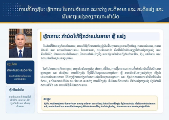 ຫລັກການ ໃນການຈຳແນກ ລະຫວ່າງ ຄະດີອາຍາ ແລະ ຄະດີແພ່ງ ແລະ ຜົນທາງແພ່ງຂອງການກະທຳຜິດ