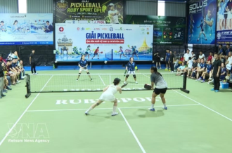 Vietnamese community in Vientiane holds pickleball tournament to promote solidarity 