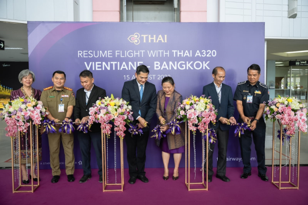 Thai Airways Resumes Flight Route Vientiane Bangkok