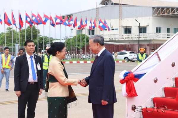 Vietnamese President To Lam Pays a State Visit to Lao PDR